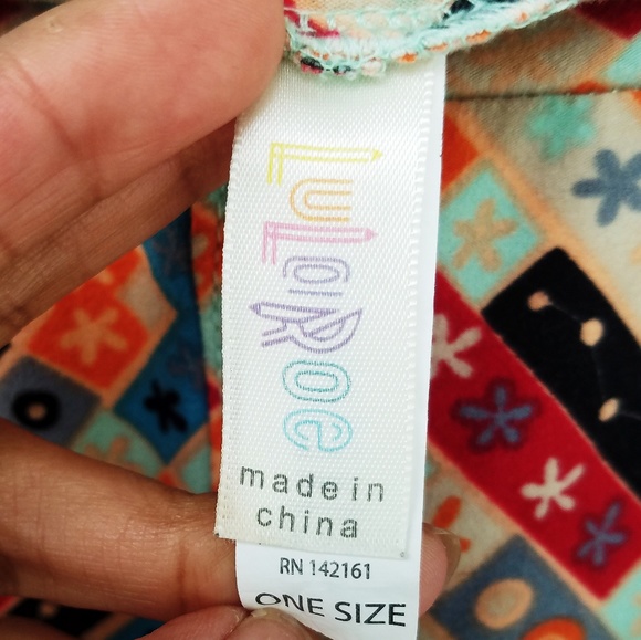 Lularoe Multi-Colored Aztec Print Leggings OS - Picture 5 of 5
